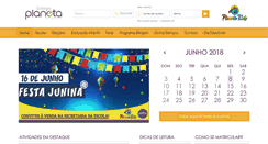 Desktop Screenshot of escolaplanetakids.com.br