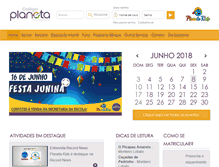 Tablet Screenshot of escolaplanetakids.com.br